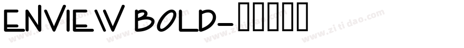 Enview Bold字体转换